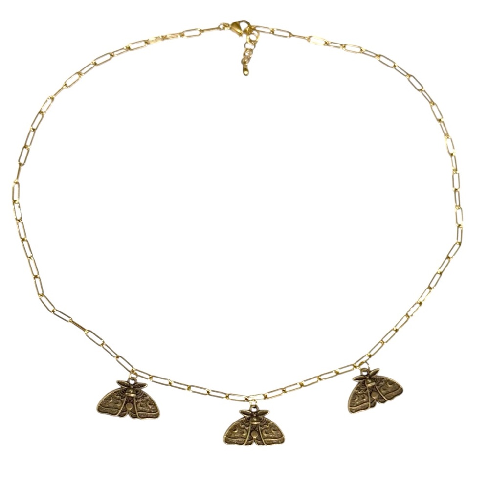 Gold Butterfly Pendant Necklace